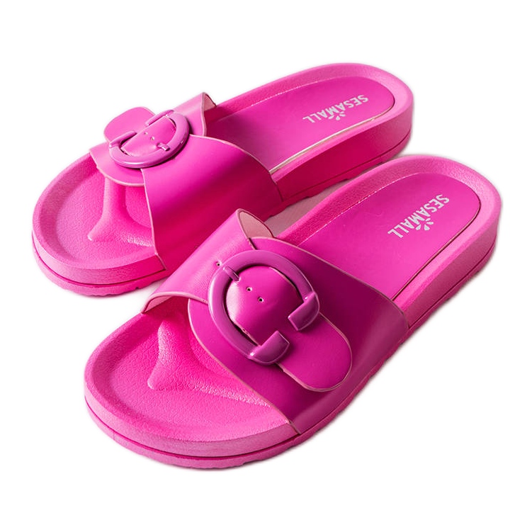 Inna Chanclas rosas con hebilla de Généreux rosado