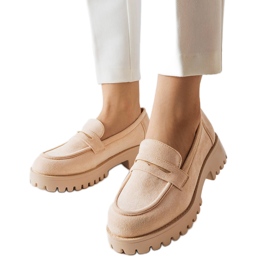 Inna Zapatos en ante ecológico beige de Dina Inna Zapatos en ante ecológico beige de Dina