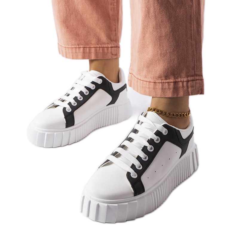 Zapatillas blancas en la plataforma Gosselin blanco Zapatillas blancas en la plataforma Gosselin blanco
