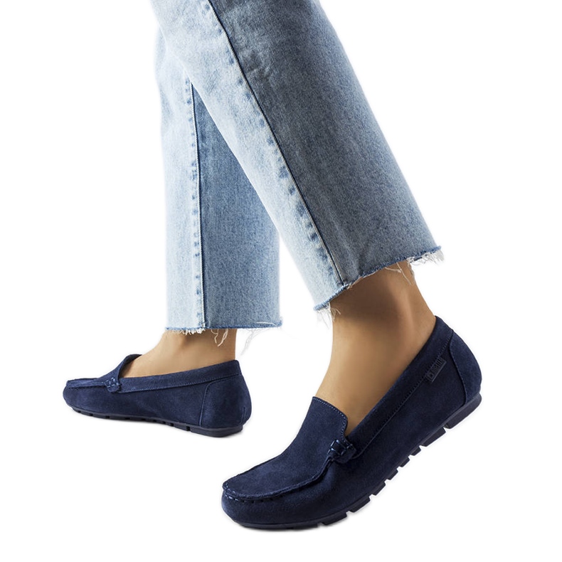 Mocasines Big Star piel azul marino JJ274659