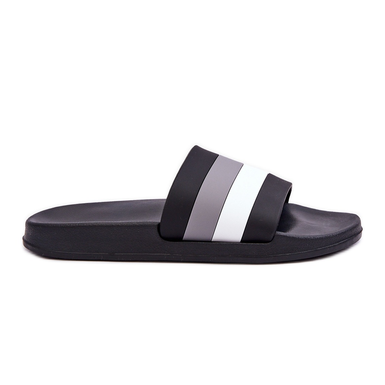 Pantuflas de Mujer Rayas Black Vision negro