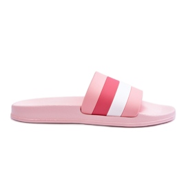 Pantuflas Mujer Rayas Vision Rosa