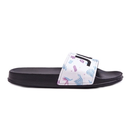 Chanclas Clásicas Mujer Negras Jomix blanco