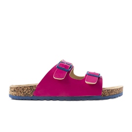 Chanclas de corcho rosa con hebillas de Lee Cooper LCW-22-35-1186K