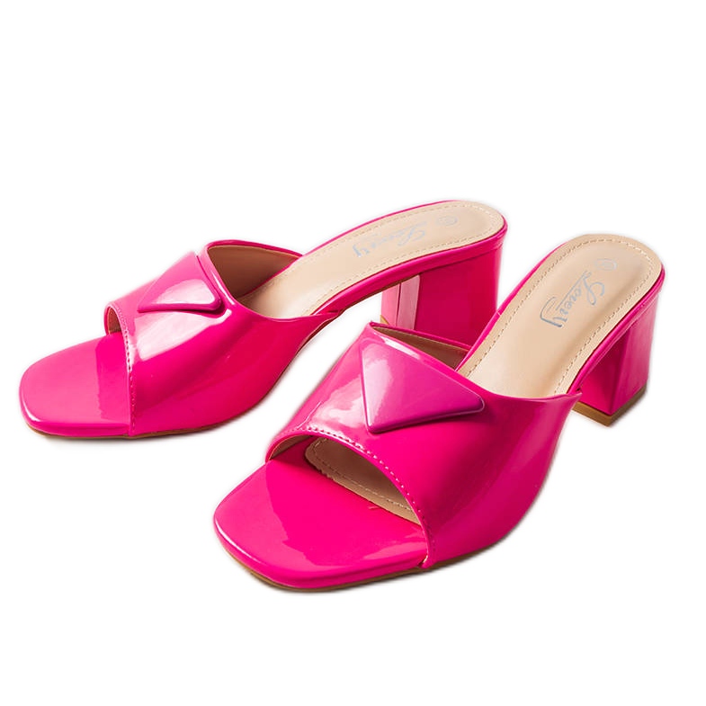 Deslizadores de poste Branch lacado rosa rosado Deslizadores de poste Branch lacado rosa rosado