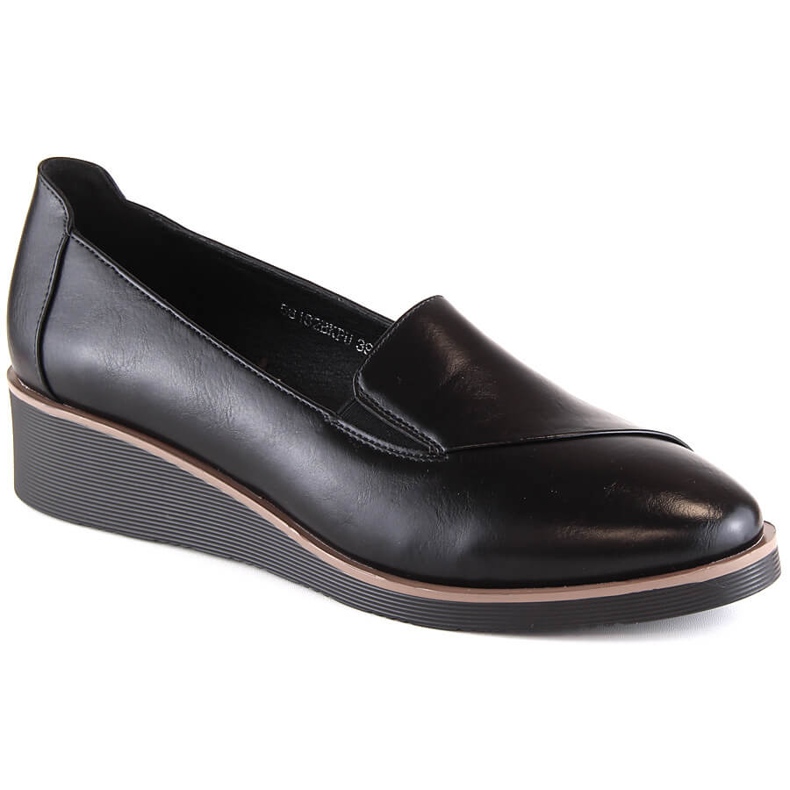 Zapatos cuña mujer negros Vinceza 58182