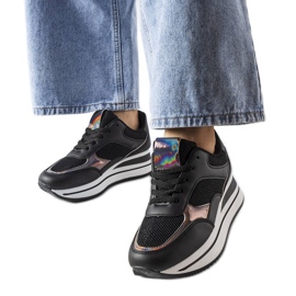 Zapatillas Ethel con suela gruesa negro