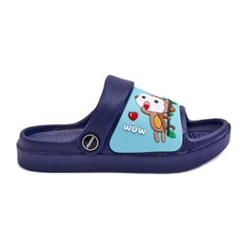 Chanclas Infantiles Ligeras Con Motivo Animal Marino Rico azul
