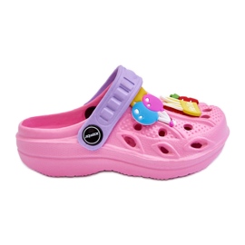 WJ1 Sandalias Crocs Ligeras De Espuma Para Niños Pink Sweets rosa