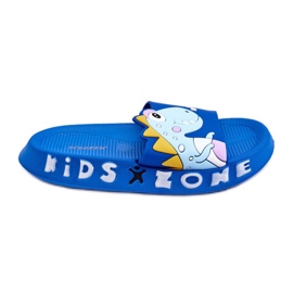 WJ1 Pantuflas Infantiles Espuma Dinosaurio Dario Azul