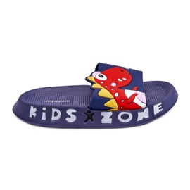 Pantuflas Infantiles Espuma Dinosaurio Dario Azul Marino