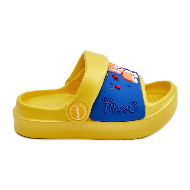 WJ1 Chanclas Infantiles Ligeras Con Motivo Perro Amarillo Rico