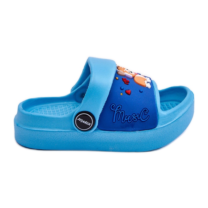 WJ1 Sandalias Infantiles Ligeras Con Motivo Perro Azul Rico