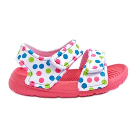 Sandalias Infantiles De Espuma Ligera Estampadas Rosa Y Blanco Málaga