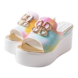 Chanclas Havanna Rainbow con cuña multicolor