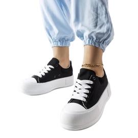 Zapatillas negras con plataforma de Josseaume negro