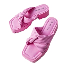 Inna Chanclas suela tractor rosa Dubé