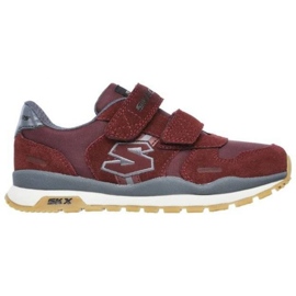 Zapatos Skechers Throwbax Jr 97360L/BURG rojo