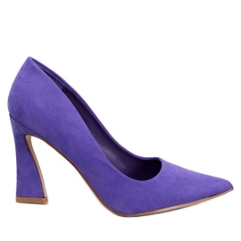 Zapatos de tacón violeta Valli púrpura