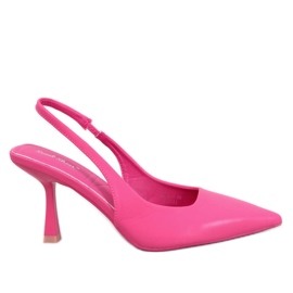 Zapatos De Tacón Abierto Donell Fucsia rosado