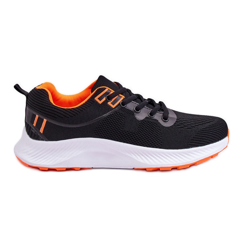 WR1 Zapatillas Deportivas Clásicas Hombre Con Cordones Negro-Naranja Jasper
