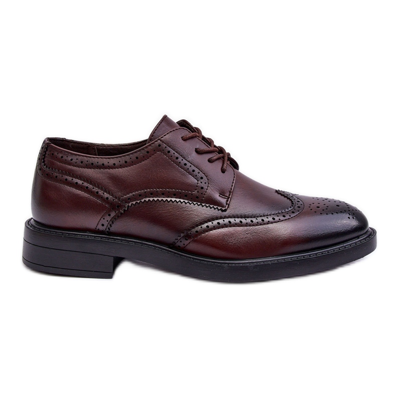 WD1 Zapatos Hombre Piel Elegante Marrón Gustavo