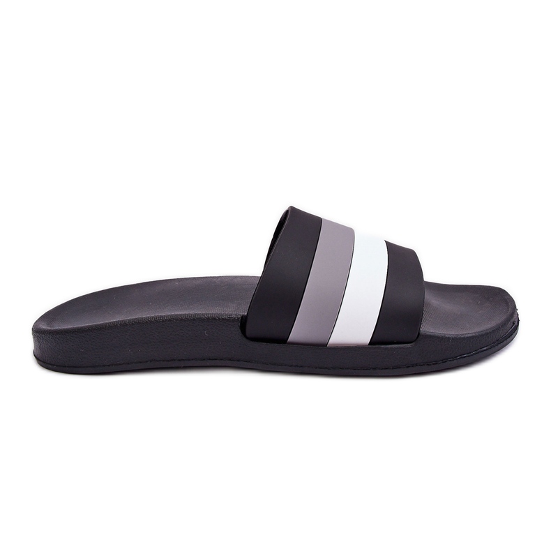 WJ1 Pantuflas Black Vision Rayas Hombre negro WJ1 Pantuflas Black Vision Rayas Hombre negro