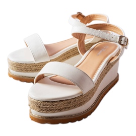 Sandalias blancas con cuña de Access blanco