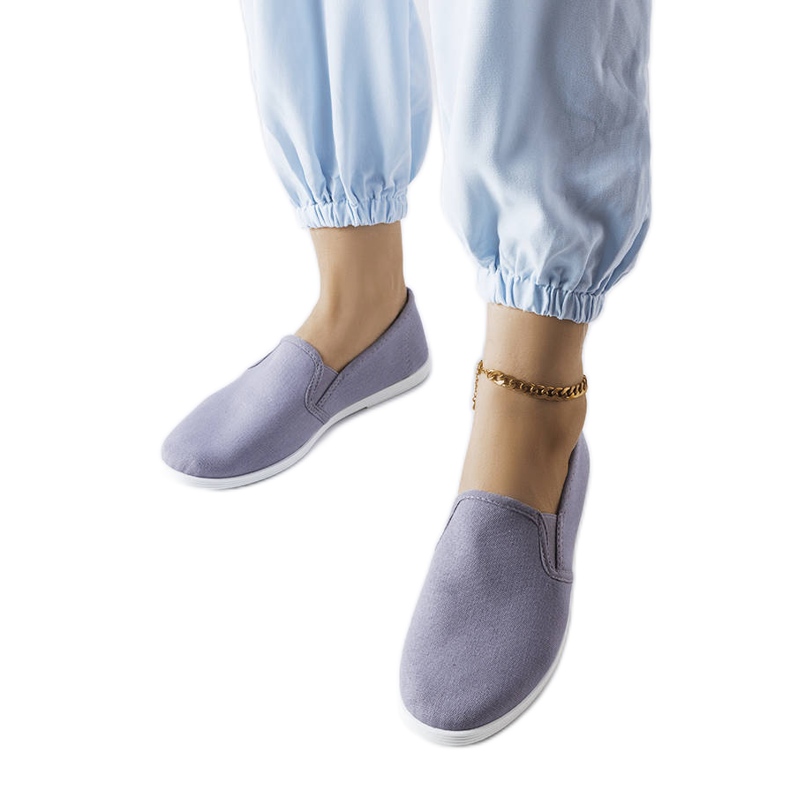 Inna Zapatillas de tejido gris de Quincy