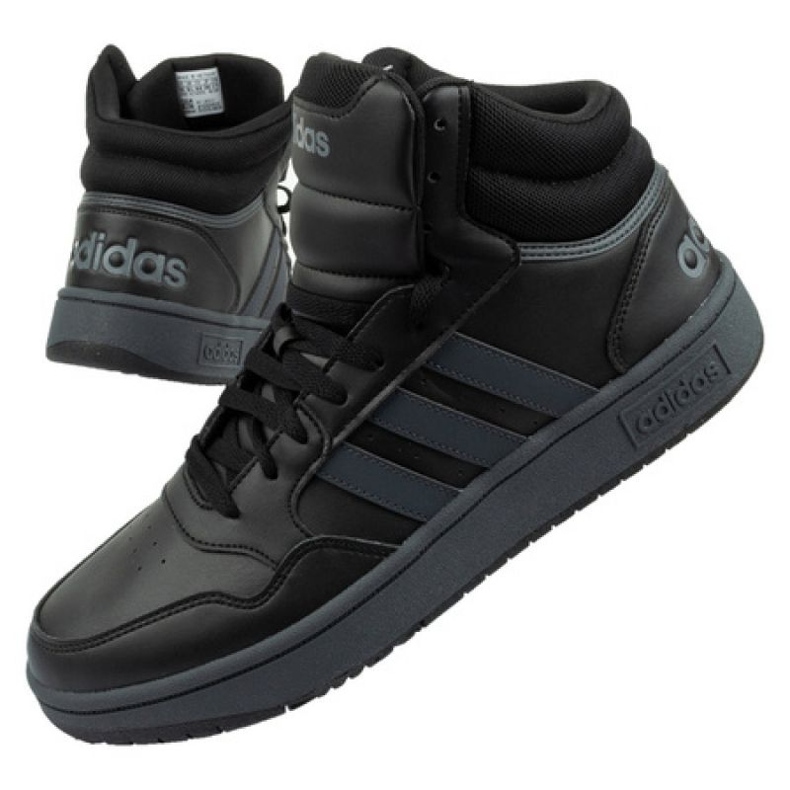 Adidas Hoops 3.0 Mid M GW3022 zapatillas deportivas negro