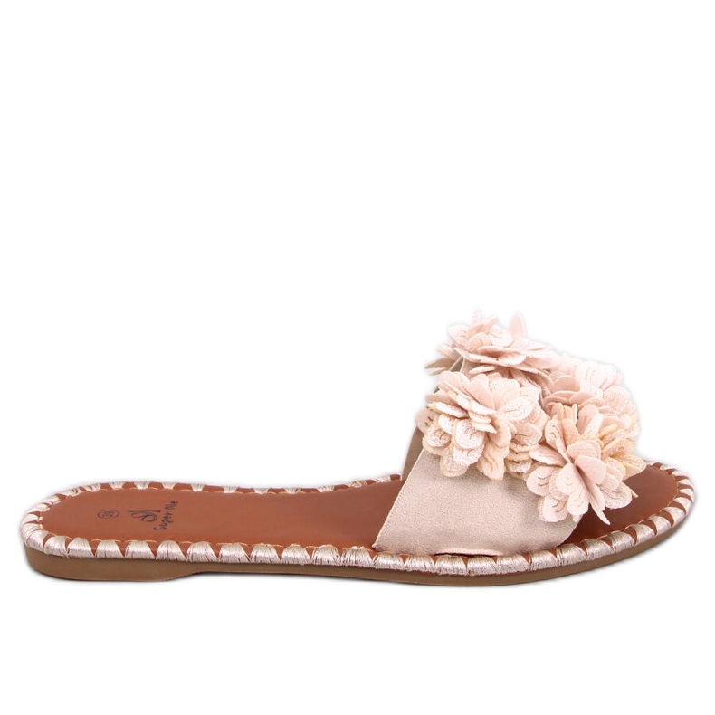 Pantuflas Prima Flores Beige Pantuflas Prima Flores Beige