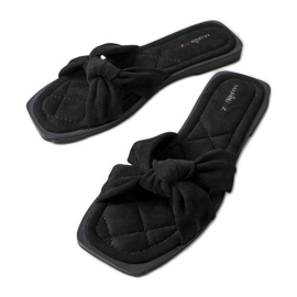 Inna Pantuflas Pride negras de ecogamuza negro