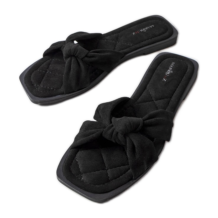Inna Pantuflas Pride negras de ecogamuza negro