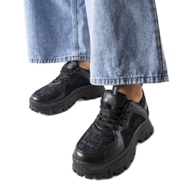 Chunky sneakers negras de Brunswick negro