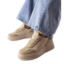 Deportivas plataforma beige Deportivas plataforma beige