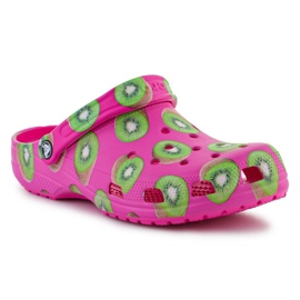Zuecos Crocs Classic Hyper Real W 208343-312 rosa