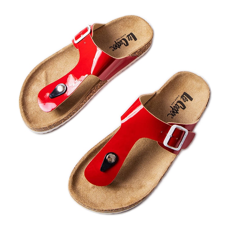 Chanclas rojas Lee Cooper LCW-22-35-1171L rojo