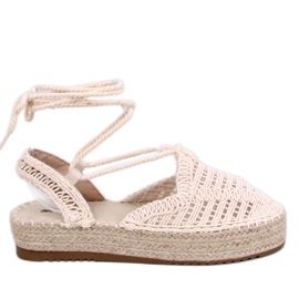 Alpargatas de hilo de mujer Yaweh Beige