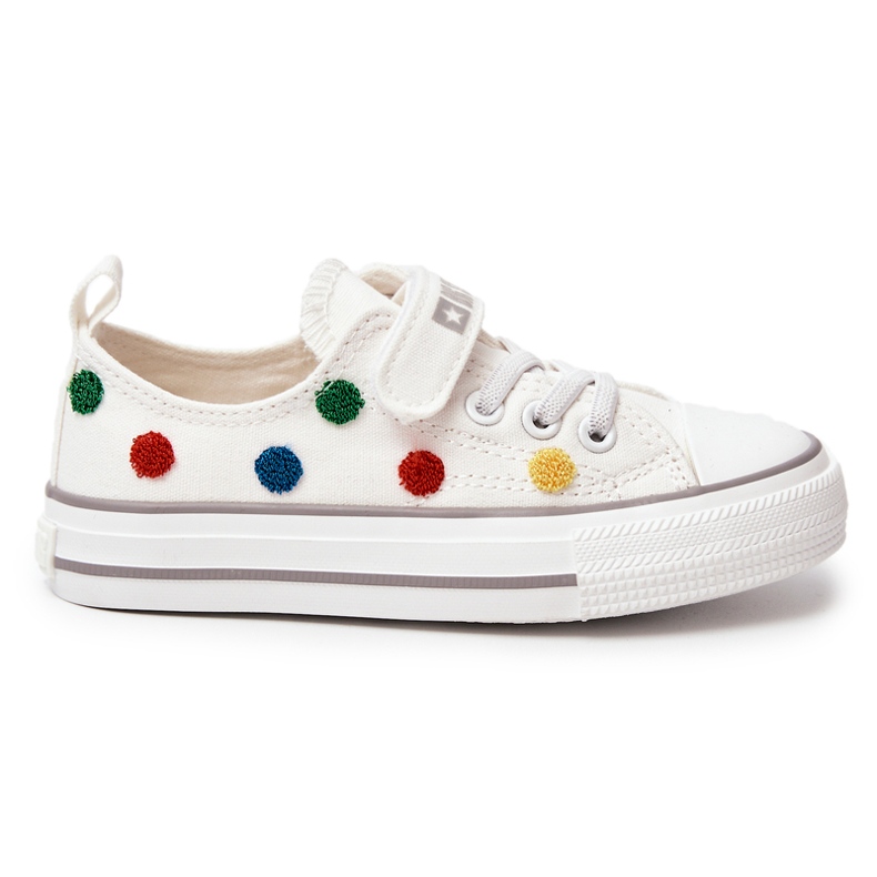Deportivas Infantiles Con Velcro Big Star JJ374053 Blanco