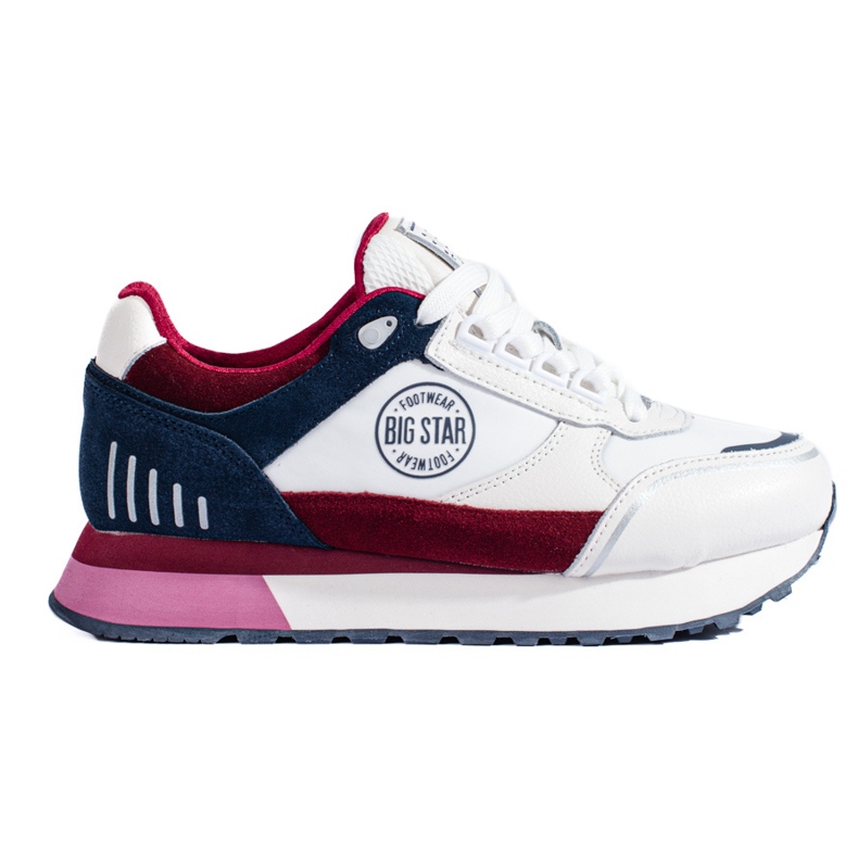 Zapatillas blancas de mujer en la plataforma LL274369 Big Star blanco