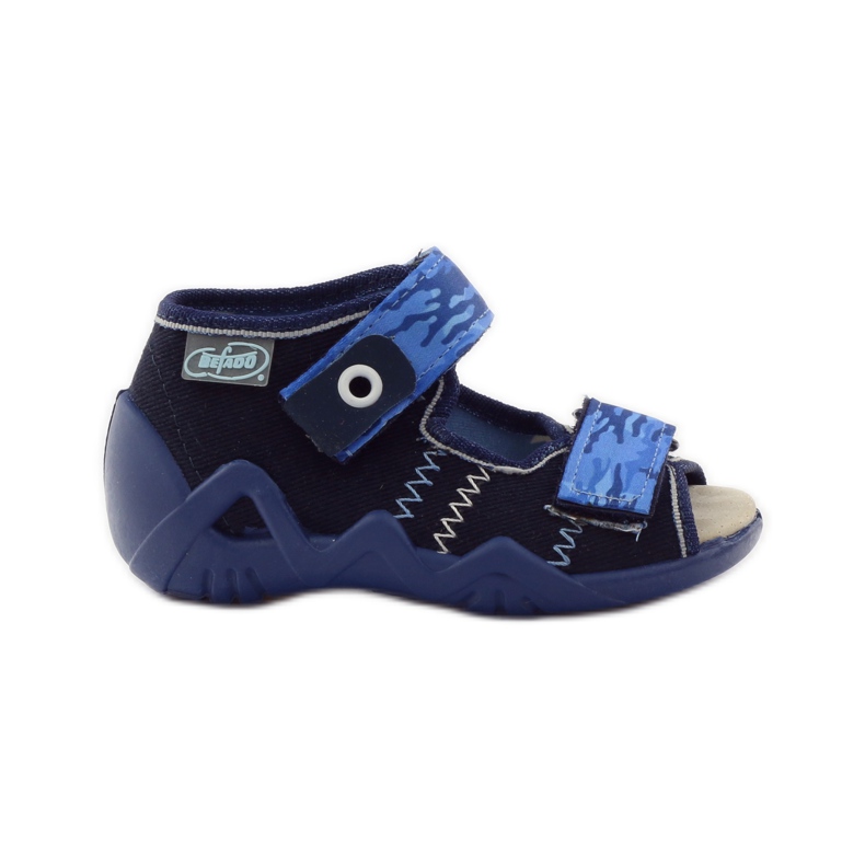 Sandalias befado 250p inserto piel azul marino azul