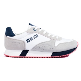 Deportivas de hombre blancas y grises LL174160 Big Star blanco