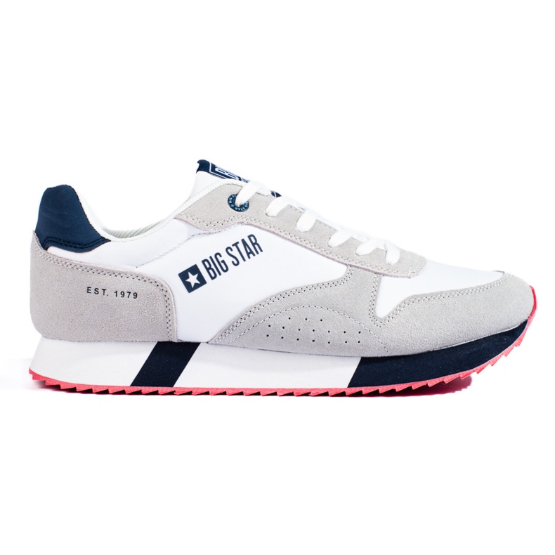 Deportivas de hombre blancas y grises LL174160 Big Star blanco