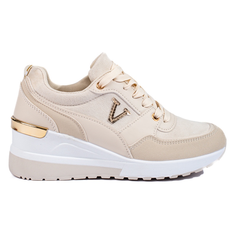 Deportivas mujer cuña Shelovet beige