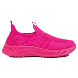 Deportivas mujer caladas fucsia Shelovet rosado