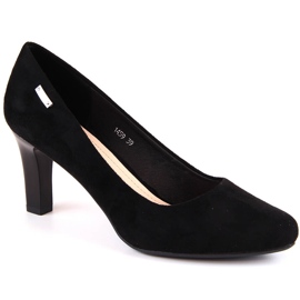 Zapatos de salón en ante negro de Sergio Leone