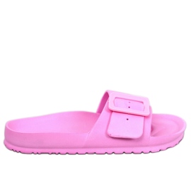 Chanclas de goma con hebilla Romero Pink rosa