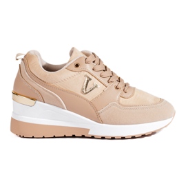 Deportivas cuña mujer Shelovet beige