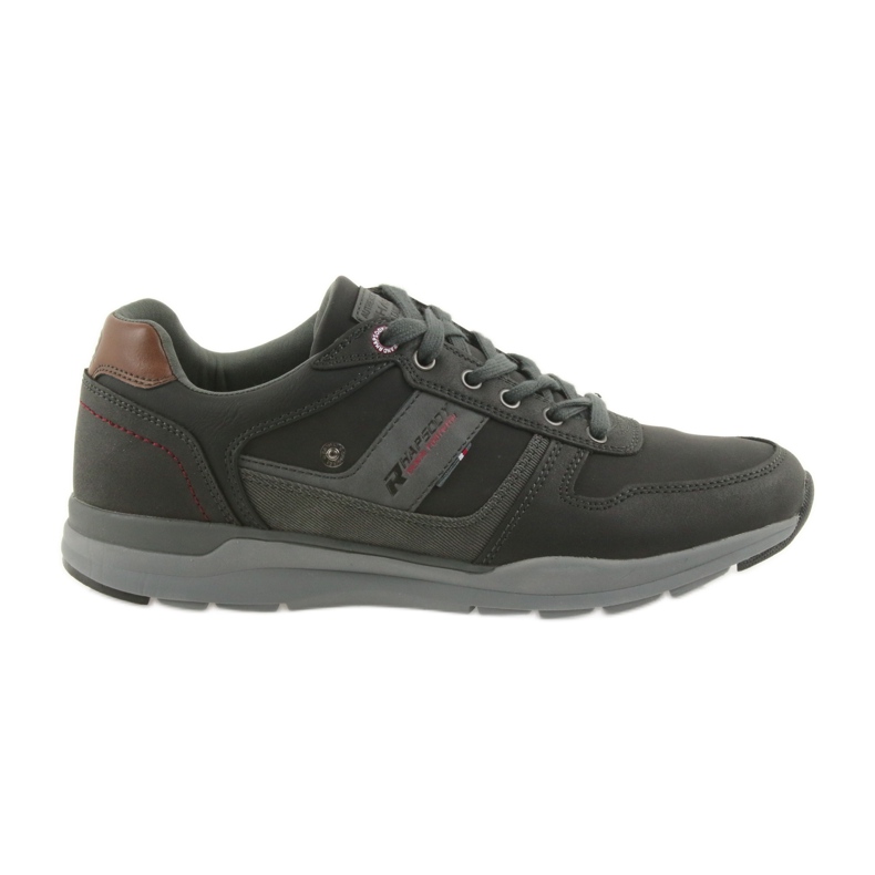 American Club Zapatillas deportivas ligeras para hombre American RH01 / 19 negro marrón gris