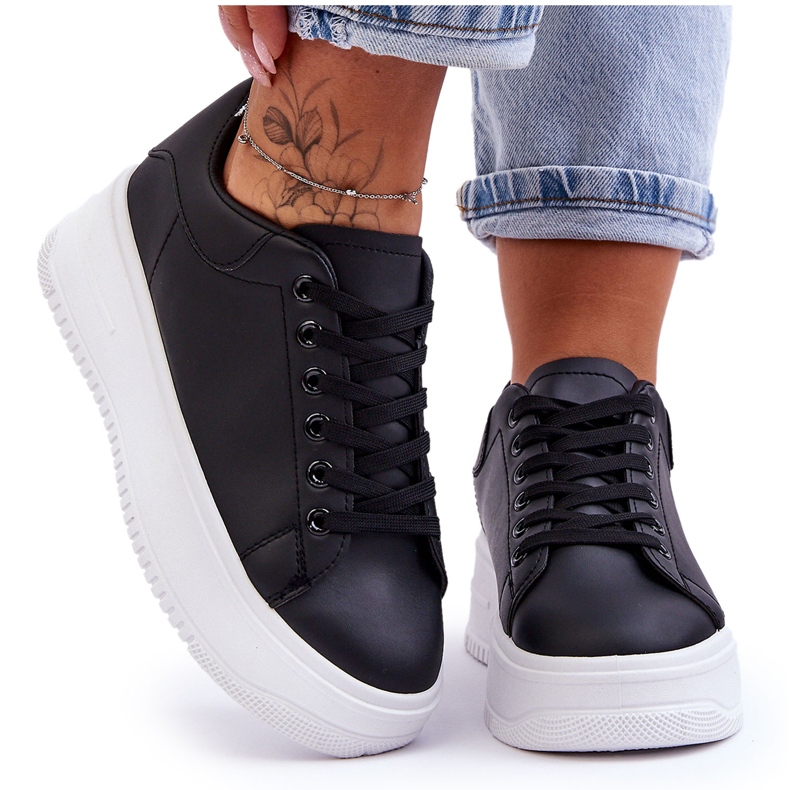 Zapatillas Clásicas Mujer Blanco y Negro Night Trip